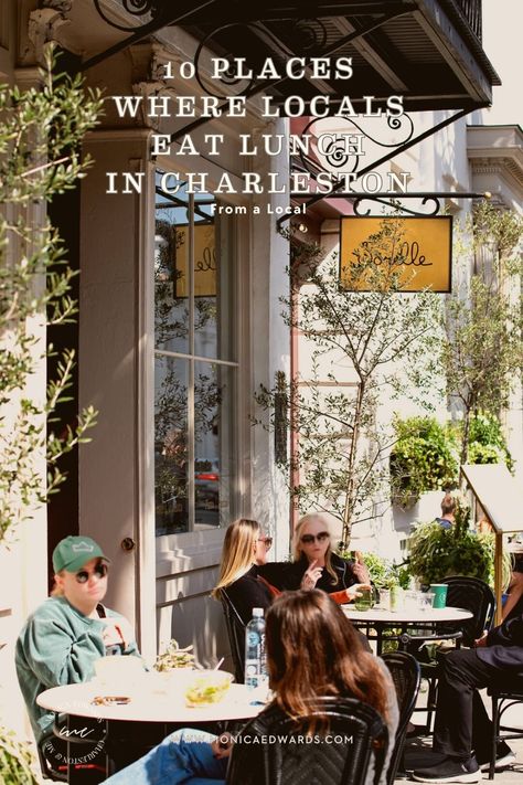 Discover where locals eat lunch in Charleston! From cozy bistros to soul food joints, savor the city's culinary delights beyond the tourist paths...  #thingstodoincharlestonsc #charlestonlunch #charlestontravelguide #monicaedwards #charlestonandme Breakfast Charleston Sc, Food In Charleston Sc, Charleston Food Guide, Best Places To Eat In Charleston Sc, Visit Charleston Sc, Charleston Dinner Restaurants, Charleston Lunch Spots, Lunch Cafe, Charleston Travel Guide