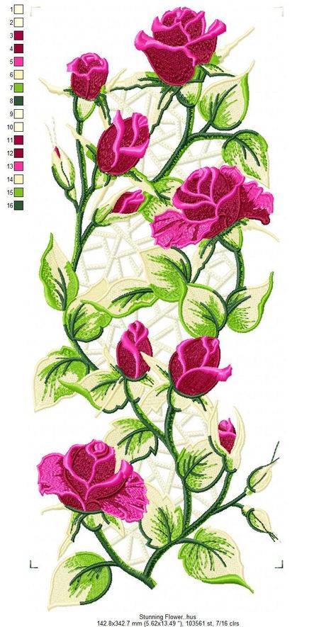 Stunning Flower Free Embroidery Design - embwin - machine embroidery designs Free Machine Embroidery Designs To Download, Free Embroidery Designs Downloads Pes, Free Embroidery Designs Pes, Cowboy Embroidery, Free Embroidery Patterns Machine, Embroidery Designs Free Download, Free Machine Embroidery Designs Patterns, Assorted Flowers, Flower Machine Embroidery Designs