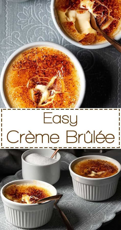 Classic Creme Brulee Recipe (in just 5 steps) French Creme Brulee Recipe, Creme Brulee Recipe Easy, Ramekin Dessert, Ramekin Recipes, Ramekin Recipe, Creme Brulee Recipe, Brulee Recipe, Creme Brûlée, French Dessert