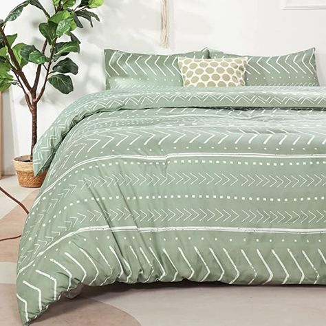 Aztec Comforter, Full Size Comforter Sets, Bohemian Bedding Sets, Comforter Sets Boho, Full Size Comforter, Full Comforter Sets, Pattern Bedding, King Size Comforter Sets, Green Comforter