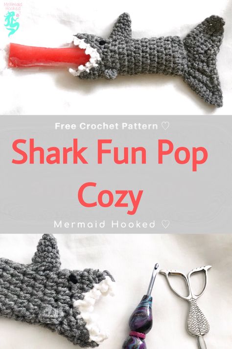 Yarn Stash Buster, Crochet Shark, Crochet Cozy, Stash Buster, Ice Pop, Clothes Crochet, Crochet Kitchen, Crochet Simple, Yarn Stash