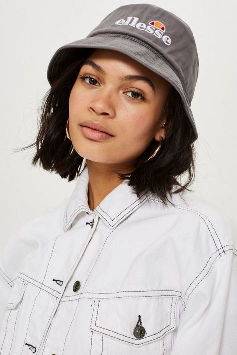 Grey Bucket Hat by Ellesse Grey Bucket Hat, What To Buy, Topshop Outfit, Bags Accessories, Who What Wear, Bucket Hat, Baseball Hats, Shoe Accessories, Topshop