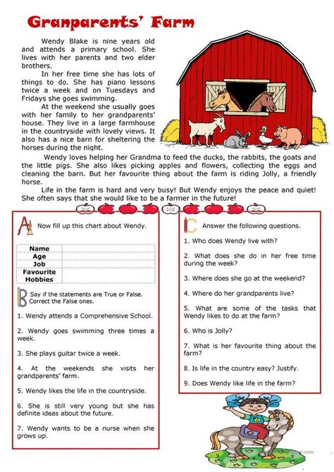 Esl Reading Comprehension, Reading Comprehension Texts, First Grade Reading Comprehension, Esl Reading, Comprehension Exercises, Reading Comprehension Lessons, Picture Writing Prompts, Third Grade Reading, 3rd Grade Reading