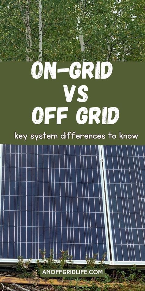 Confused about solar power systems? We explain on-grid vs off-grid systems, plus hybrid options, so you can decide the best setup for your home. Learn about charge controllers, excess energy storage, and managing solar energy efficiently. Solar Off Grid System, Off Grid Power Systems, Off Grid Solar Power, Off Grid Homestead, Backup Generator, Off Grid System, Off Grid Power, Solar Systems, Off Grid Solar