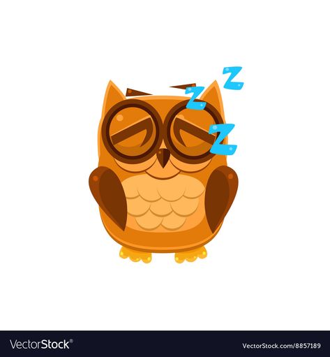 Owl Emoji, Adorable Emoji, Owl Vector, Brown Owl, Flat Vector, Icon Download, Transparent Png, Adobe Illustrator, Vector Images