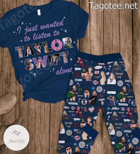 I Just Want To Listen Taylor Swift Alone Pajamas Set Check more at https://hearthtops.com/product/i-just-want-to-listen-taylor-swift-alone-pajamas-set/ Taylor Swift Outfits, Shake It Off, Pajamas Set, To Listen, Bedding Set, Pajama Set, Taylor Swift, Swift, Pajamas