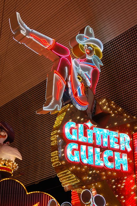 Glitter Gulch Vegas Lights, Old Vegas, Ghost Signs, Vintage Neon Signs, Hotel Packages, Downtown Las Vegas, Neon Nights, Girl Sign, Background Watercolor