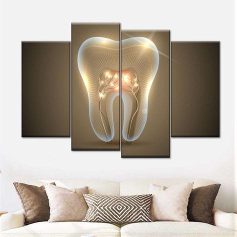 Tooth Wall Art | ElephantStock Dental Decor, Dentist Office Design Interiors, Dental Wall Art, Tattoo Wall Art, Dentist Office Design, Dental Office Design Interiors, Dental Office Decor, Dental Gifts, Cabinet Medical