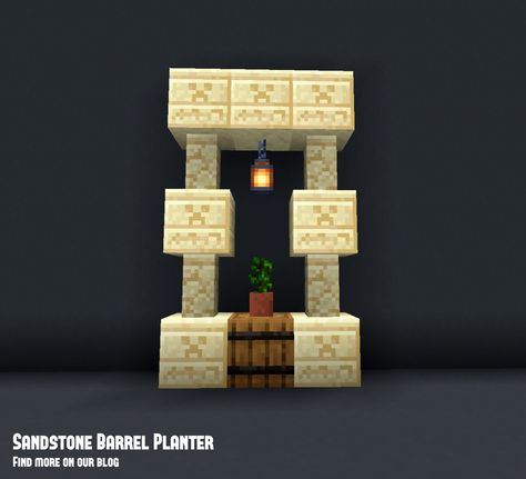 Mincraft Idea Desert, Minecraft Desert Interior, Sandstone Houses Minecraft, Desert Well Minecraft, Minecraft Desert House Interior, Sandstone Minecraft Builds, Desert Ideas Minecraft, Desert Path Minecraft, Minecraft Desert Decoration