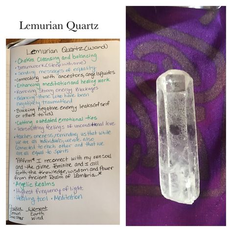 Goddess Crystals, Quartz Meaning, Chakra Cleanse, Rocks And Fossils, Lemurian Quartz, Crystal Goddess, Witch Spell Book, Witch Spell, Gemstone Meanings