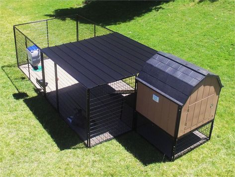 Backyard Dog Kennels Large Breed Dog House, Dog Kennel Ideas, Dog Kennel Flooring, Backyard Dog Area, K9 Kennels, Portable Dog Kennels, Kennel Ideas Outdoor, Dog Kennel Designs, Kennel Ideas