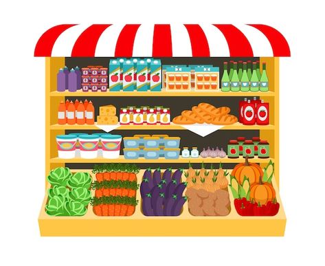 Supermercado. alimentos en los estantes ... | Free Vector #Freepik #freevector #tienda-comida #mercado #comprar-comida #compras-mercado Ejen Zass, Supermarket Food, Cabbage Carrot, Diary Design, Barbie Printables, Supermarket Shelves, Waterfall Landscape, Dollhouse Printables, Paper Doll House