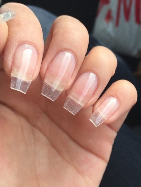 Pinterest | @itsnikkij ≫∘∙ Bio Sculpture Gel Nails, Clear Gel Nails, Nails Real, Nail Extensions Acrylic, Emerald Nails, Real Nails, Hard Gel Nails, Nails Opi, Sculptured Nails