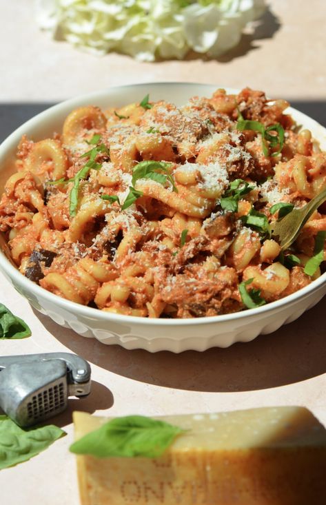 Sun-dried Tomato Ricotta Pasta with Eggplant – Corrigan Sisters Tomato Ricotta Pasta, Corrigan Sisters, Pasta With Eggplant, Ricotta Pasta, Sundried Tomatoes, Sundried Tomato, Vegetable Puree, Ricotta Cheese, Dried Tomatoes