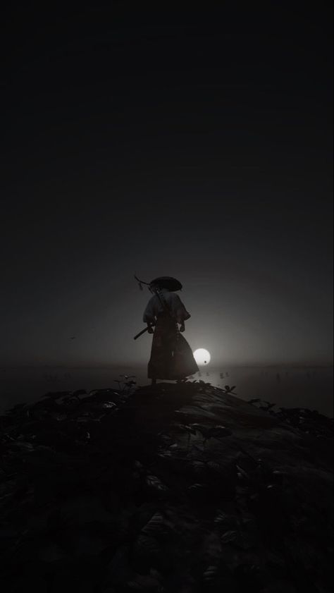 Samurai Wallpaper Aesthetic, Wallpaper Samurai Hd, Aesthetic Anime Scenery Wallpaper, Samurai Wallpaper 4k Phone, Ghost Of Tsushima Wallpaper, Samurai Phone Wallpaper, Dark Samurai Wallpaper Hd, Full Moon Photography, Crypto Apex Legends