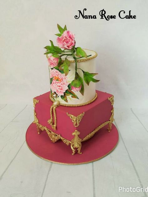 Women Cake Design, Victorian Cake, Impressive Cakes, Antique Cake, Bakery Art, Novelty Cake, Incredible Cakes, Painted Cake, Cake Style