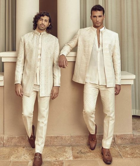 Men’s Pakistani Wedding Outfit, Groom Sider Outfit, Mens Pakistani Wedding Outfit, Sangeet Groom Outfit Indian Weddings, Faraz Manan Men, Men's Traditional Wear, Wedding Formals Men, Pakistani Wedding Outfits Men, Faraz Manan Menswear