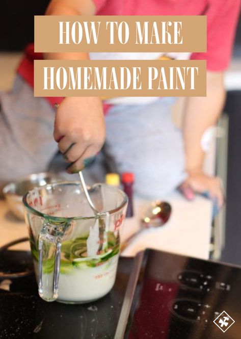 How to Make Homemade Paint | construction2style Making Your Own Paint, How To Make Homemade Paint, How To Make Acrylic Paint, How To Make Paint At Home, How To Make White Paint, How To Make Colors With Paint, Homemade Acrylic Paint, Homemade Paint Recipe, Homemade Primer