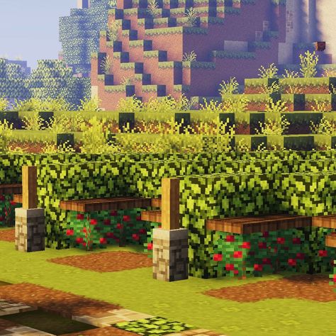 Minecraft Crops Ideas, Minecraft Barn, Rumah Minecraft Sederhana, Crop Farming, Minecraft House Plans, Minecraft Farm, Minecraft Cottage, Cute Minecraft Houses, Minecraft Plans