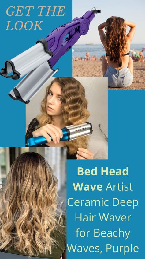 Hair Waver Iron, Waver Iron, Bed Head Wave Artist, Deep Waver, Beach Waver, Hair Styling Tool, Hair Waver, Beachy Waves, Roller Set