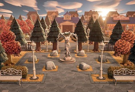 Animal Crossing Rock Garden, All Minecraft, Rock Garden Design, Animal Crossing Wild World, Forest City, Island Life Style, Animal Crossing Villagers, Garden Idea, Night At The Museum