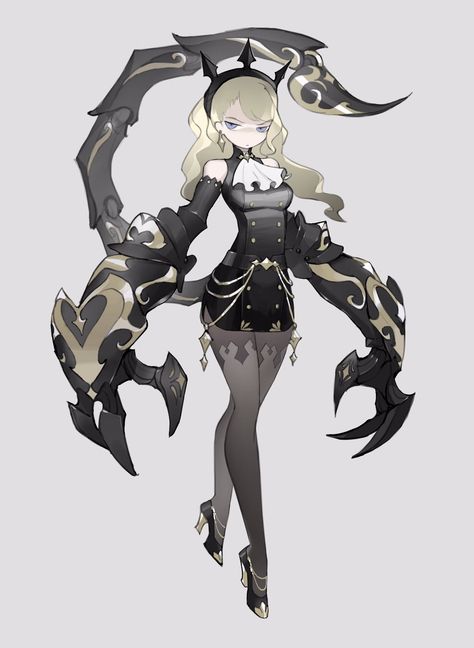 SADCAT重工 on Twitter: "Scorpion empress… " Monster Concept Art, Robots Concept, Robot Concept Art, Arte Fantasy, 판타지 아트, 영감을 주는 캐릭터, Female Character Design, Monster Girl, Fantasy Character Design