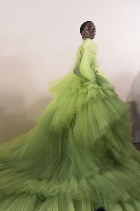 Big Dramatic and beautiful tulle dresses. Emma Roberts In Giambattista Valli Haute Couture | Nadine Ijewere’s Joy As An Act Of Resistance, 2018. Ijewere became the first black woman to shoot a Vogue cover, for the British January 2019 issue. Photograph: Nadine Ijewere | met gala | HANAMI | Viktor&Rolf Mariage | Rodarte | kendall jenner | Zac Posen | Tami Williams | backstage at Giambattista Valli Couture SS18. Tami Williams, Tutu Women, Giambattista Valli Couture, Giambattista Valli Haute Couture, Long Tutu, Backstage Runway, Giambattista Valli, Mode Inspo, Beautiful Gowns