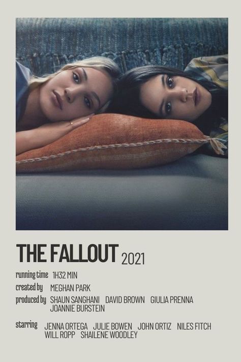 Jenna Ortega And Maddie Ziegler, Maddie Ziegler Movie, The Fallout Movie, Fallout Movie, Fallout Posters, Minimalist Polaroid Poster, Film Polaroid, Movies To Watch Teenagers, Film Posters Minimalist