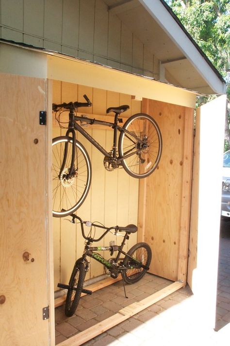 IMG_4486 | HIro Matsu | Flickr Bike Storage Outdoor, Garden Bike Storage, Bicycle Storage Shed, Bike Storage Apartment, Outdoor Bike Storage, Bicycle Garage, Bike Shelter, Bike Storage Solutions, Storage Outdoor