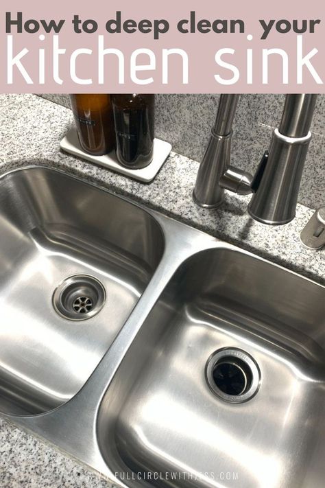 how to clean your kitchen sink Stainless Steel Sink Cleaner, Kitchen Sink Cleaner, Diy Sink, Sink Cleaner, Window Cleaning Tips, Remove Rust Stains, Hometalk Diy, Clean Kitchen Sink, Metal Sink