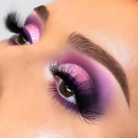 Dr Makeup, Purple Makeup, Purple Eyeshadow, Colorful Eye Makeup, Makeup Eyes, Makeup Eye Looks, Trendy Makeup, Makeup Goals, Makeup Designs