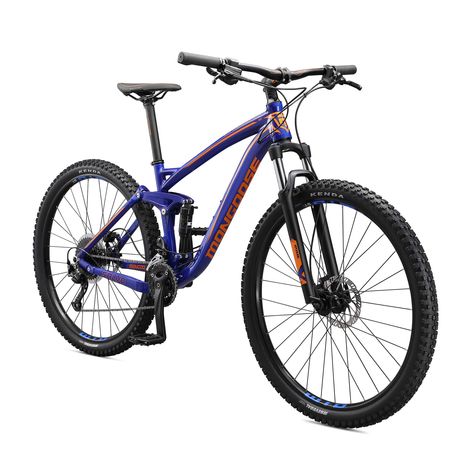 Mongoose Salvo Adult Mountain Bike, 29-Inch Wheels, Trigger Shifters, Lightweight Aluminum Frame, Hydraulic Disc Brakes, Mult Mongoose Mountain Bike, Fat Tire Bikes, Basketball Gear, Best Selling Products, Soccer Gear, All Terrain Tyres, Bike Pedals, Off Road Adventure, Selling Products