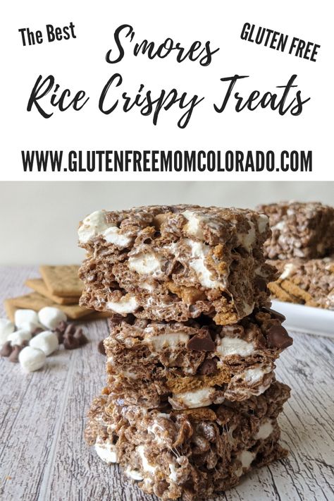 Gluten Free Smores, Rice Crispies Recipe, Rice Crispy Treat, Gluten Free Vanilla Cake, Gluten Free Marshmallows, Gluten Free Apple Crisp, Gluten Free Graham Crackers, Salted Chocolate Chip Cookies, Gf Food