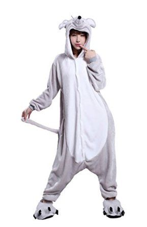 Hoodie Jumpsuit, Pajama Costume, Mens Onesie, Animal Pajamas, Mouse Costume, Flannel Hoodie, Unisex Onesies, Costume Women, Onesie Pajamas