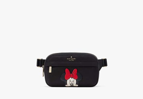 Disney X Kate Spade New York Minnie Belt Bag Disney Belt Bag, Disney Essentials, Kate Spade Disney, Kate Spade Outlet, Satchel Backpack, Disney Planning, Logo Line, Belt Bags, Backpack Travel Bag