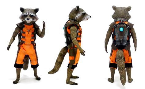 Rocket Raccoon Costume, Rocket Raccoon Cosplay, Rocket Costume, Diy Rocket, Marvel Costumes, Avengers Art, Cute Couple Halloween Costumes, Rocket Raccoon, Model Sheet