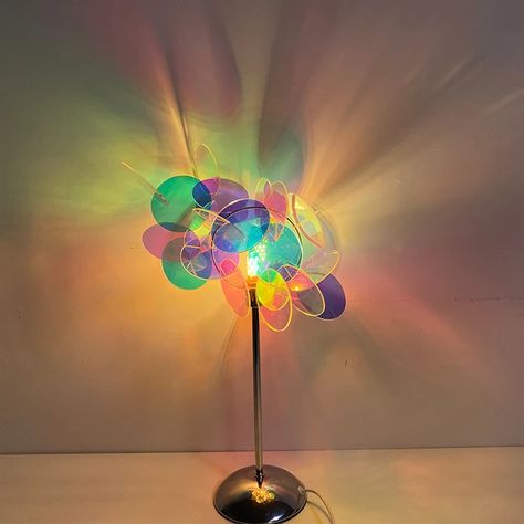 Rainbow Night Light, Rainbow Lamp, Diy Floor Lamp, Diy Sale, Creative Flooring, Simple Lamp, Floor Lamp Bedroom, Wall Decor Lights, Pride Colors