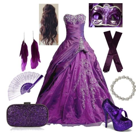 Masquerade - Purple #Masquerade #Party #Mask #Purple #Sequins #Taffeta Masquerade Party Outfit Dresses, Prom Purple, Masquerade Ball Outfits, Masquerade Outfit, Disney Inspired Fashion, Princess Ball Gowns, Speak Now, Gala Dresses, Fantasy Dress