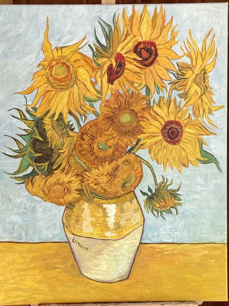 Van Gogh Flower Paintings, Van Gogh Flowers, Art On Cardboard, Vincent Van Gogh Art, Vincent Van Gogh Paintings, Van Gogh Sunflowers, Arte Van Gogh, Yellow House, Van Gogh Paintings