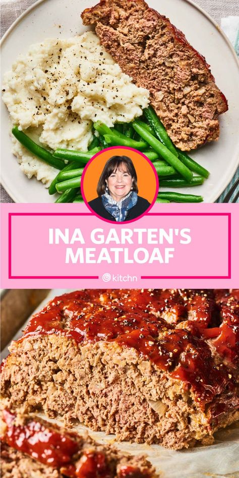 Ina Garten Meatloaf, Ina Garten Meatloaf Recipe, Best Ina Garten Recipes, Classic Meatloaf Recipe, Good Meatloaf Recipe, Celebrity Recipes, Ina Garten Recipes, Best Meatloaf, Easy Meatloaf