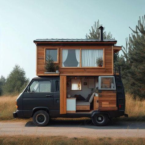 barnodium homes color cubicle inspiration Tiny House Container, Tiny Farmhouse, Tiny House Camper, Small Travel Trailers, Farmhouse Interior Design, Van Life Diy, Van Home, Tiny House Living, Tiny House Plans