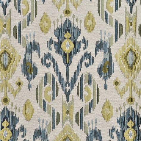 Erica Textured Jacquard Ikat Room Darkening Grommet Single Curtain Panel Ikat Curtains, Ikat Pattern Fabric, Coastal Fabric, African American Quilts, Modern Art Canvas Painting, Buy Curtains, American Quilt, Ikat Design, Ikat Pillows