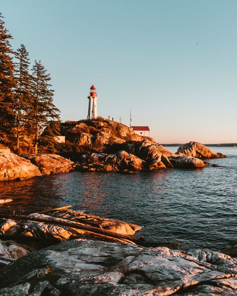 Canada, vancouver, rock and golden hour HD photo by Aditya Chinchure (@adityachinchure) on Unsplash Golden Hour Architecture, Golden Skybridge Canada, Beach Golden Hour Aesthetic, Lighthouse Park Vancouver, Concrete Pathway, Ocean Golden Hour, West Vancouver, Downtown Vancouver, Usa Cities