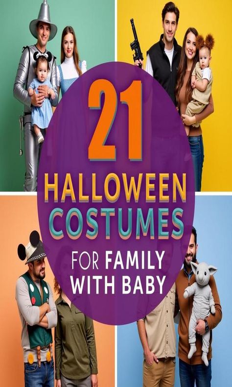 Get ready for a spooktacular Halloween with these 21 adorable family costume ideas featuring your little pumpkin! From classic themes like witches and ghosts to fun characters from your favorite movies, there’s something for everyone. Perfect for celebrating with your baby in tow, these costumes will ensure your family stands out at any Halloween party. Mix and match for maximum fun and creativity! #HalloweenCostumes #FamilyCostumes #BabyCostumes #Halloween2023 #SpookySeason Family Fancy Dress Ideas, Halloween Costume Ideas For Three, Tv Character Costumes, Halloween Party Mix, Halloween Costumes Family, Family Costume Ideas, Family Halloween Costume Ideas, Nursery Rhyme Characters, Cardboard Costume