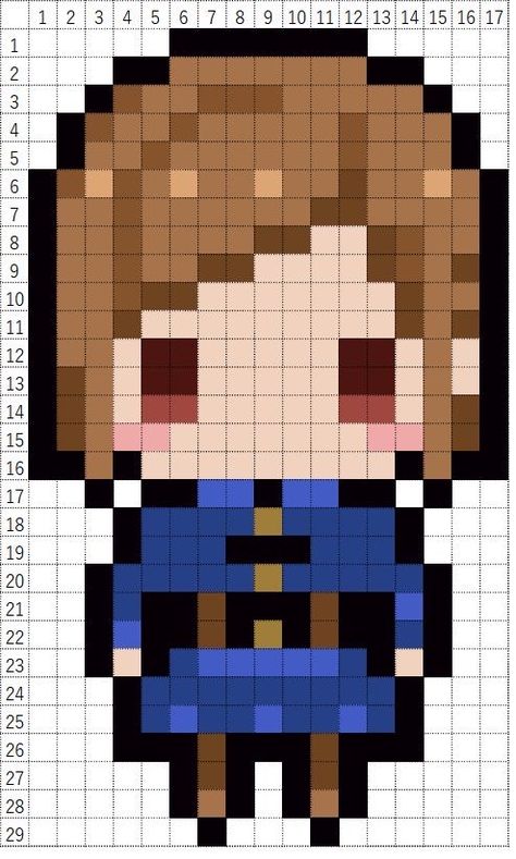 Modele Pixel Art, 8 Bit Art, Pixel Beads, Anime Pixel, Easy Pixel Art, Pixel Art Templates, Pixel Drawing, Diy Perler Bead Crafts, Pixel Crochet