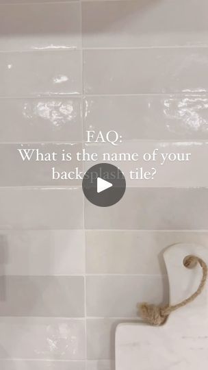 7.6K views · 350 reactions | My kitchen backsplash is definitely one of my most FAQ and for good reasons! 🤍  Our backsplash is @bedrosianstile Cloe Tile in White and our group is Mapei Avalanche.  Comment CLOE for link 🔗  ✨ Like, comment and follow @notanothermodernfarmhouse for more affordable + neutral home inspiration ✨  . . . . #homedesigns  #homedecorating #homedecorideas  #homedecorlovers #neutralhomesofinsta  #homeinspiration #homeinteriors #homeinspoforyou  #homestyle #homestylinginspo #boujeeonabudget  #whitekitchencabinets #modernfarmhousekitchen #modernrustic #kitchenbacksplash #whitekitchendesign | Liz Garoutte | Charli xcx · 360 featuring robyn and yung lean Cloe Tile, Yung Lean, White Kitchen Design, Neutral Home, White Kitchen Cabinets, Charli Xcx, White Tiles, Home Inspiration, Grout