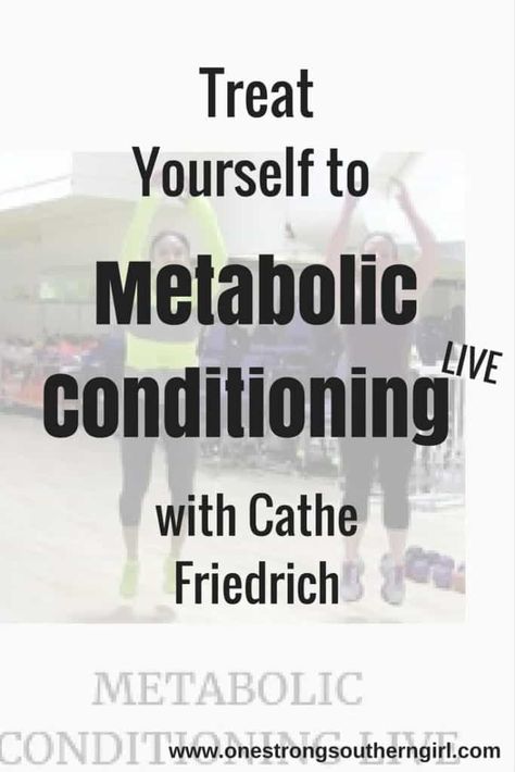 Treat Yourself to Metabolic Conditioning Live with Cathe Friedrich-One Strong Southern Girl-This Cathe Live workout is 8 rounds of compound exercises. Find out why you're going to love this routine. Cathe Friedrich, Metabolic Workouts, Metabolic Conditioning, Perfect Physique, Cardio Machines, Cardio Workout At Home, Compound Exercises, Cardio Routine, Weights For Women