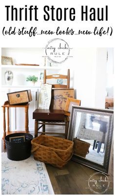 Thrift Flip Decor Before And After, Thrifting Furniture Ideas, Thrift Store Flips Before After, Vintage Thrift Finds, Thrifting Home Decor, Thrift Chic, Thrift Flipping, Thrift Flip Furniture, Thrift Tips