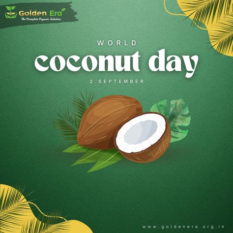 "🌴 Happy World Coconut Day! 🌴 Here's to the versatile and amazing coconut – a symbol of tropical goodness and natural wonders. May your day be as refreshing as a sip of coconut water and as fruitful as the many uses of this incredible fruit. Let's celebrate the essence of sustainability, health, and beauty that coconuts bring to our lives. #worldcoconutday #coconut #coconutday #coconutwater #coconuts #coconutoil #coconutsweet #vegan #coconuttree World Coconut Day, Organic Living, Coconut Tree, Let's Celebrate, Coconut Water, Natural Wonders, Coconut Oil, Sustainability, Health And Beauty