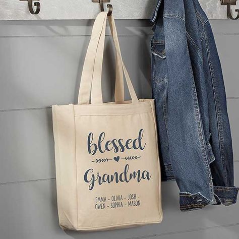 Bridal Party Tote Bags, Bridal Party Totes, Blessed Grandma, Personalized Canvas Tote, Teacher Personalized, Teacher Tote, Personalized Canvas, Personalized Grandma, Personalized Tote Bags